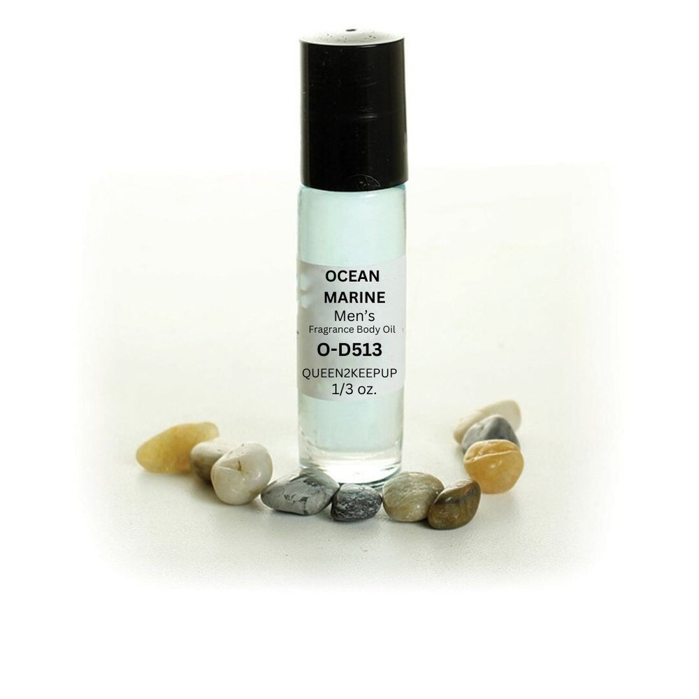 Ocean Marine (Men) Body Oil 10 ml Fragrance All Natural 1/3 oz Roll-On Scent